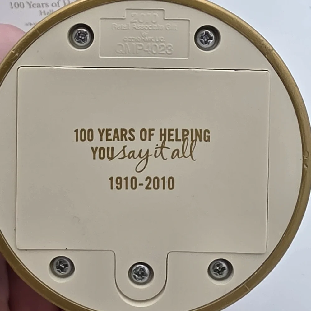 Hallmark Ornament Tree‎ Keepsake 100 Years of Helping You Say It All Magic Light